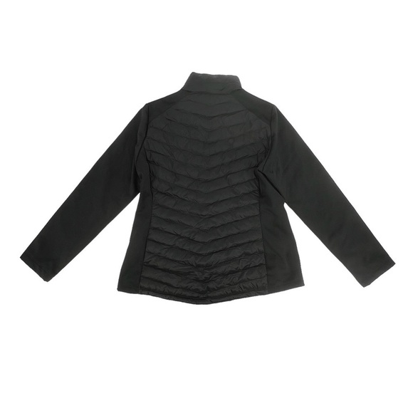 NWT 32 Degrees Semi-Fitted Lightweight Mixed Media Black Jacket Size L Women’s - Picture 3 of 6